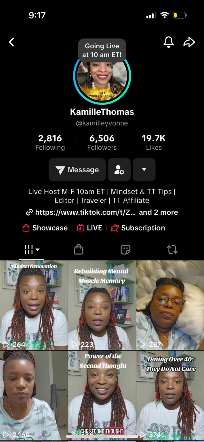 Kamille Thomas · @kamilleyvonne: Before, 6,506 followers